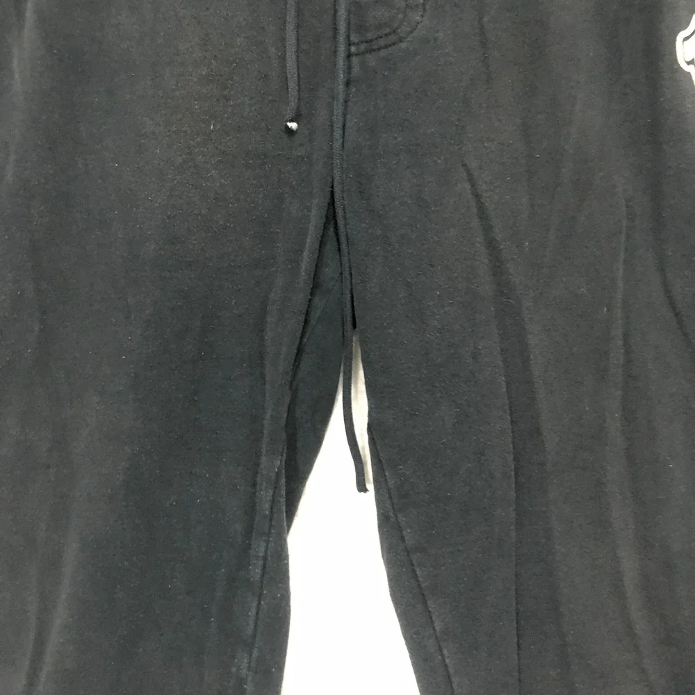True Religion Mens Black Horseshoe Logo‎ Jogger Sweatpants Drawstring Waist L